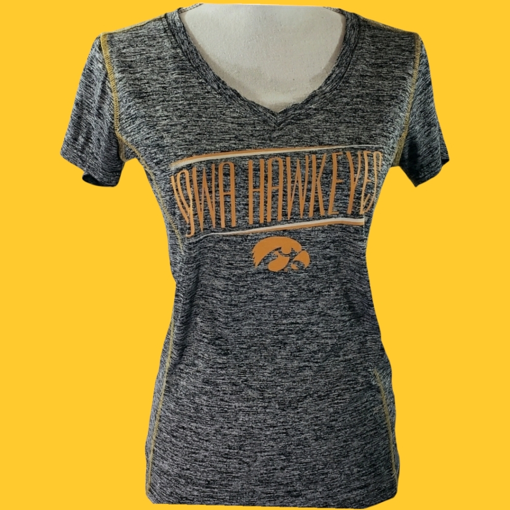 Iowa Hawkeyes Short-sleeve Tee Black Gold